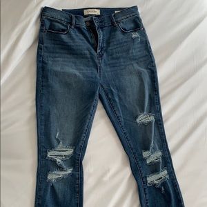 PACSUN distressed skinny jeggings size 27